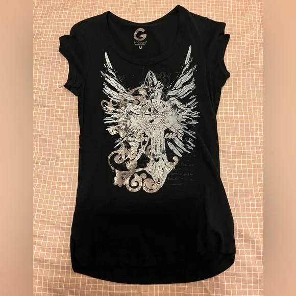 G by Guess black T-Shirt size M - Picture 2 of 7